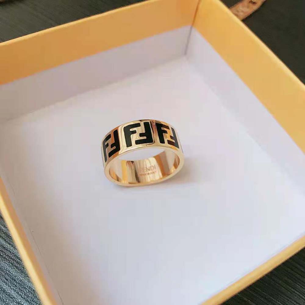 Fendi Women FF Ring Gold-Colored Ring - image 7