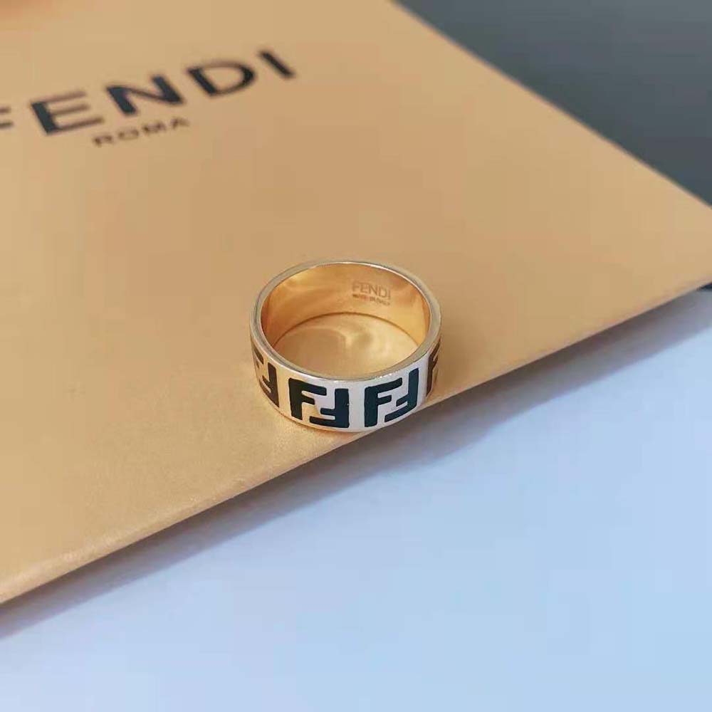 Fendi Women FF Ring Gold-Colored Ring - image 5