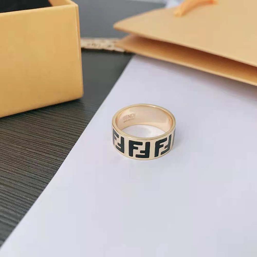 Fendi Women FF Ring Gold-Colored Ring - image 4