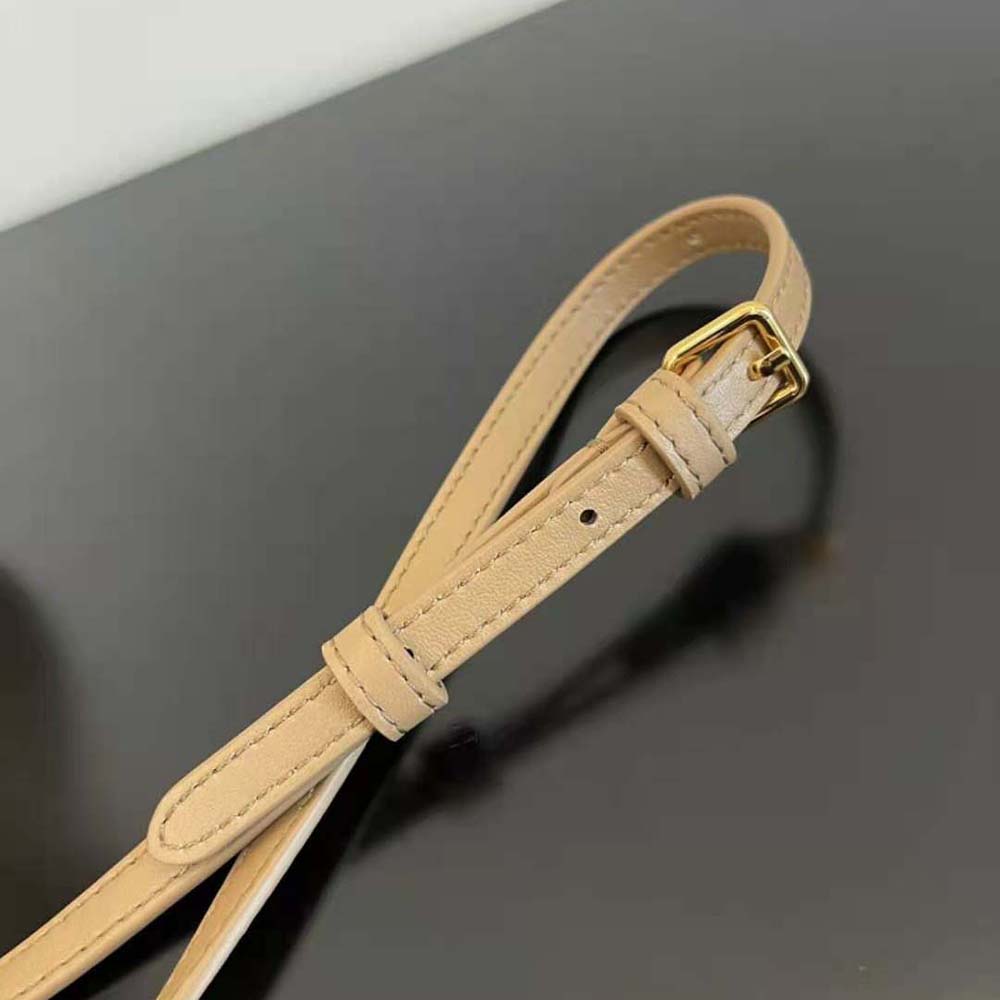 Fendi Women First Small Beige Leather Bag with Exotic Details - image 6