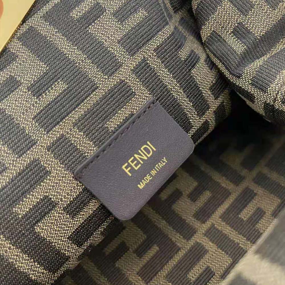 Fendi Women First Small Beige Leather Bag with Exotic Details - image 8