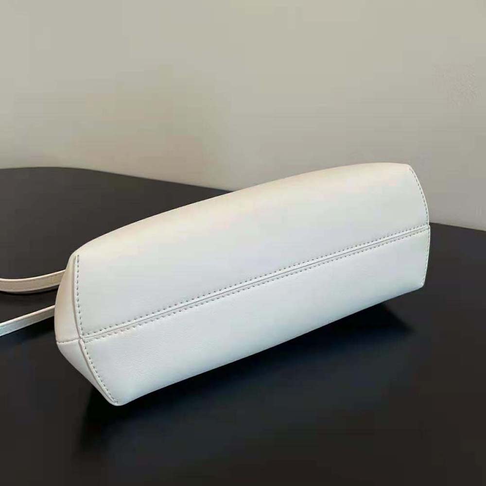 Fendi Women First Small White Leather Bag with Exotic Details - image 5