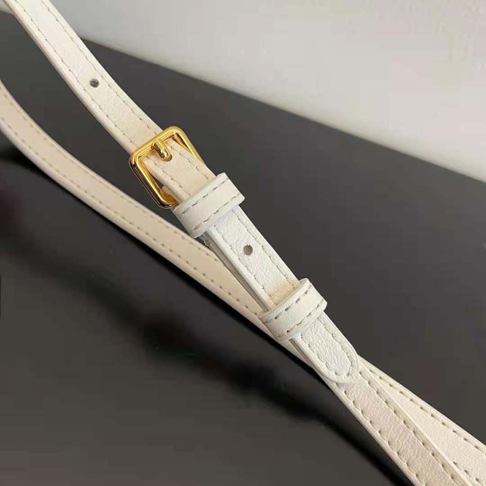 Fendi Women First Small White Leather Bag with Exotic Details - image 6