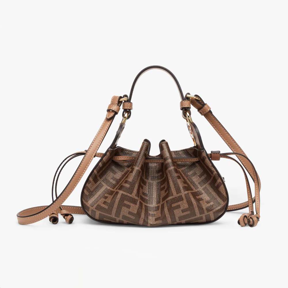 Fendi Women Pomodorino Brown FF Fabric Mini-Bag - image 1