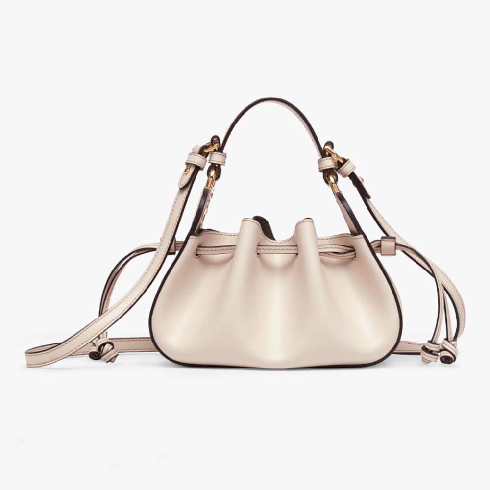 Fendi Women Pomodorino White Leather Mini-Bag - image 1