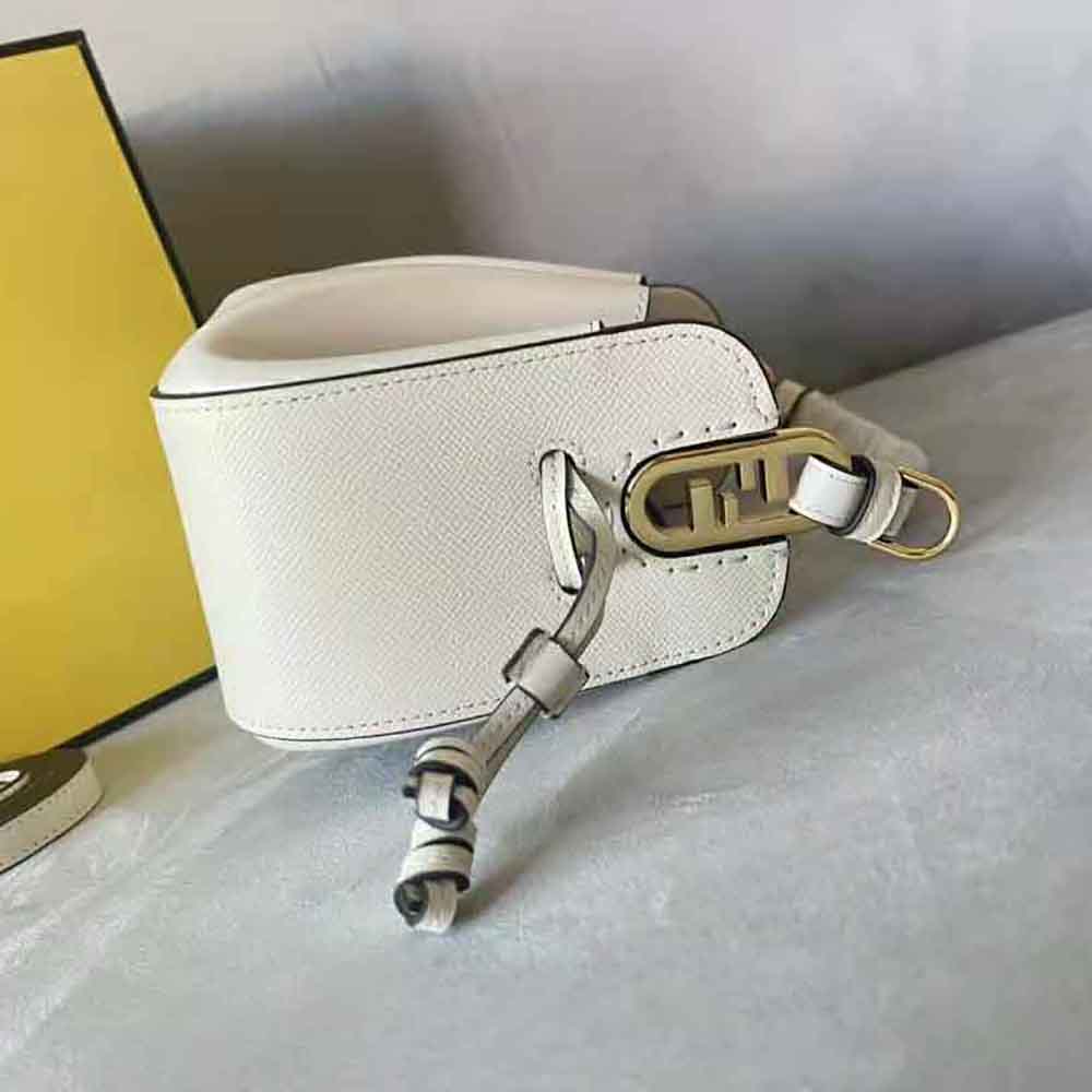 Fendi Women Pomodorino White Leather Mini-Bag - image 5