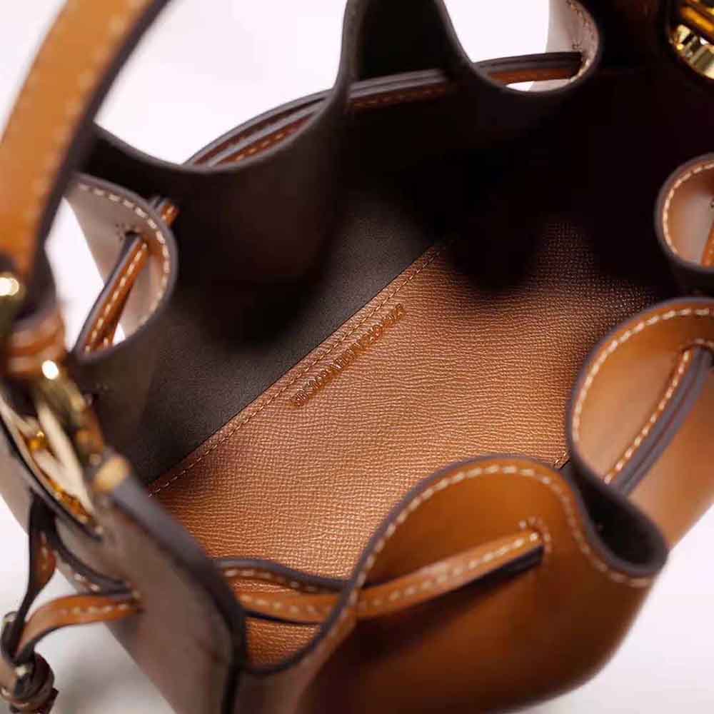 Fendi Women Pomodorino Brown Leather Mini-Bag - image 7