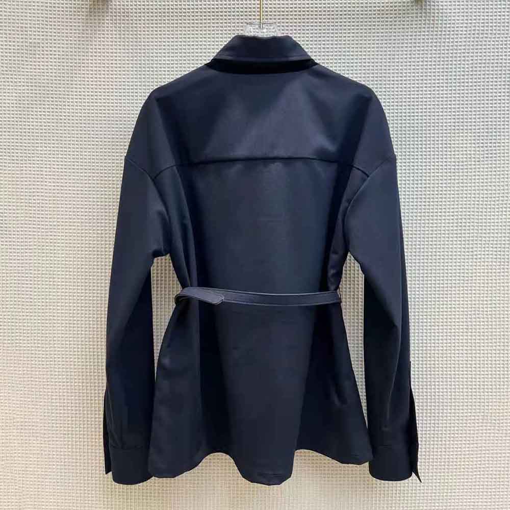 Fendi Women Single-Breasted Blue Wool Go-To Jacket - image 3