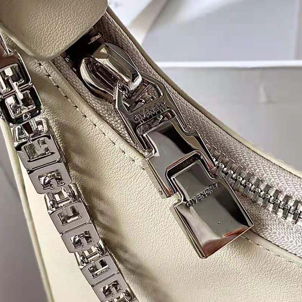 Givenchy Women Medium Moon Cut Out Bag in Leather-Beige - image 7