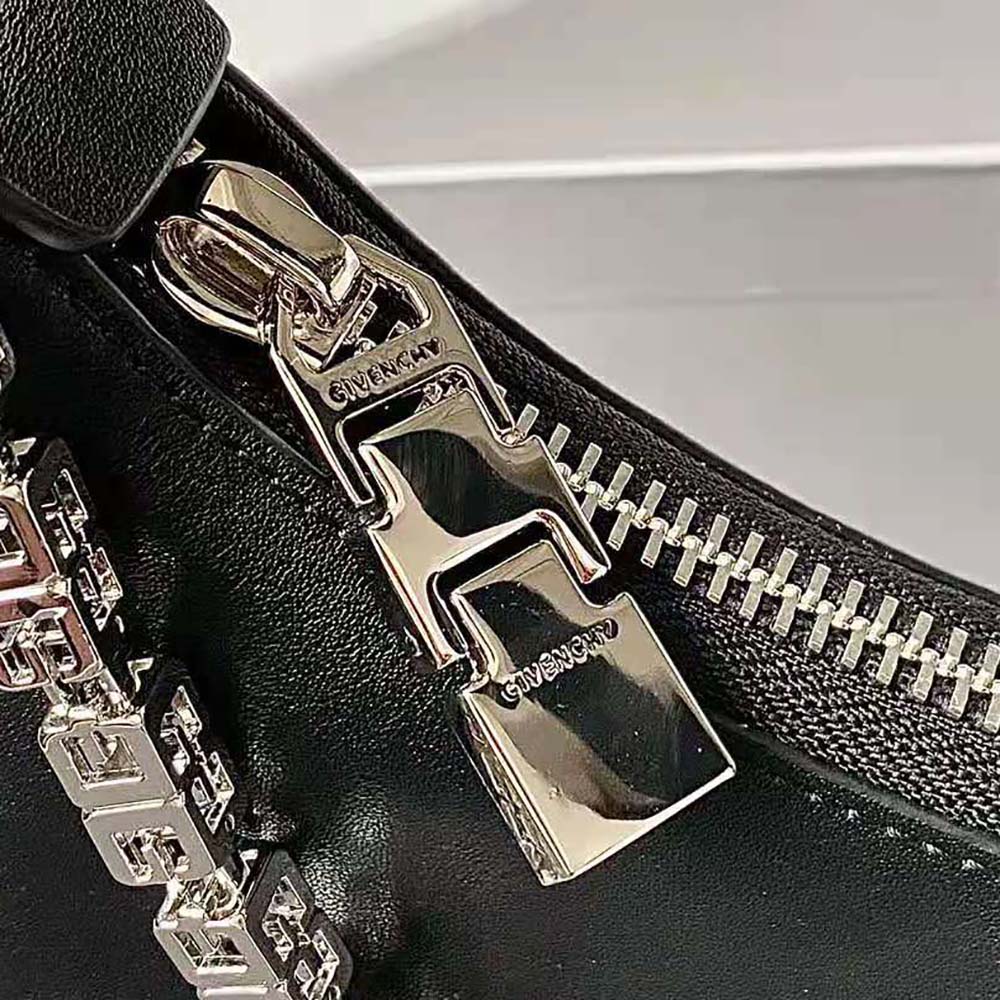 Givenchy Women Medium Moon Cut Out Bag in Leather-Black - image 9