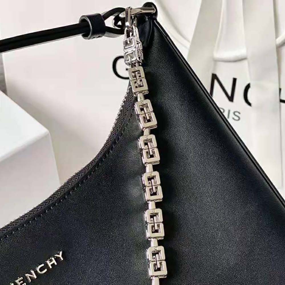 Givenchy Women Medium Moon Cut Out Bag in Leather-Black - image 8