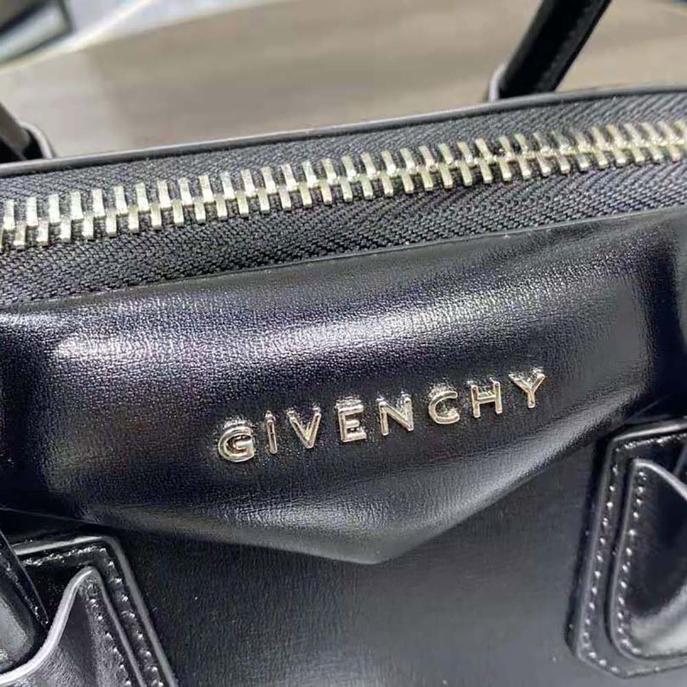Givenchy Women Mini Antigona Bag in Box Leather with Chain-Black - image 8