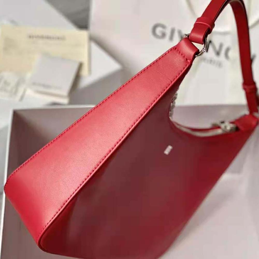 Givenchy Women Small Moon Cut Out Bag in Leather-Red - image 4