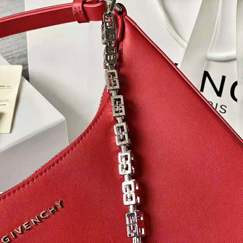 Givenchy Women Small Moon Cut Out Bag in Leather-Red - image 6