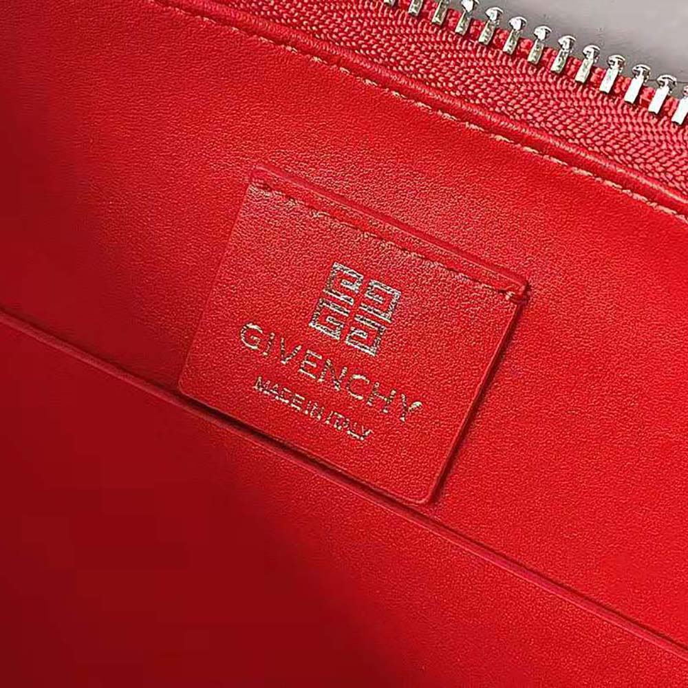 Givenchy Women Small Moon Cut Out Bag in Leather-Red - image 9