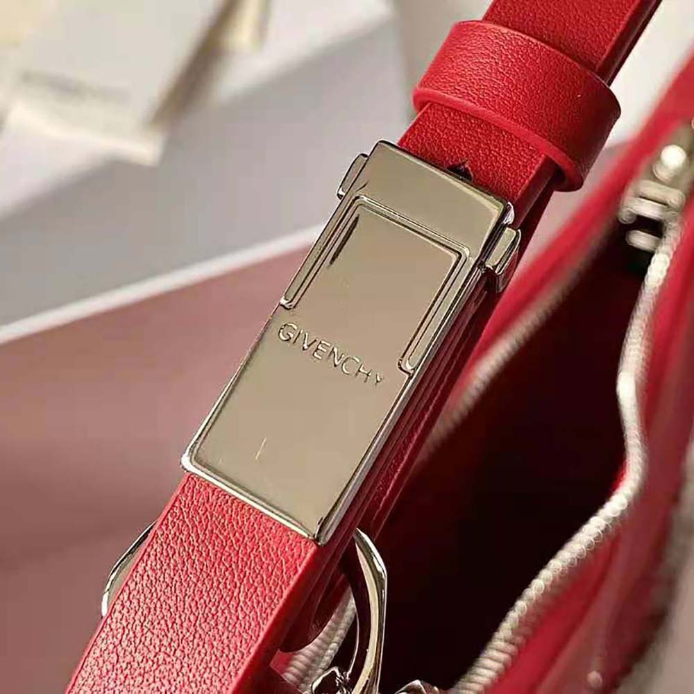 Givenchy Women Small Moon Cut Out Bag in Leather-Red - image 8