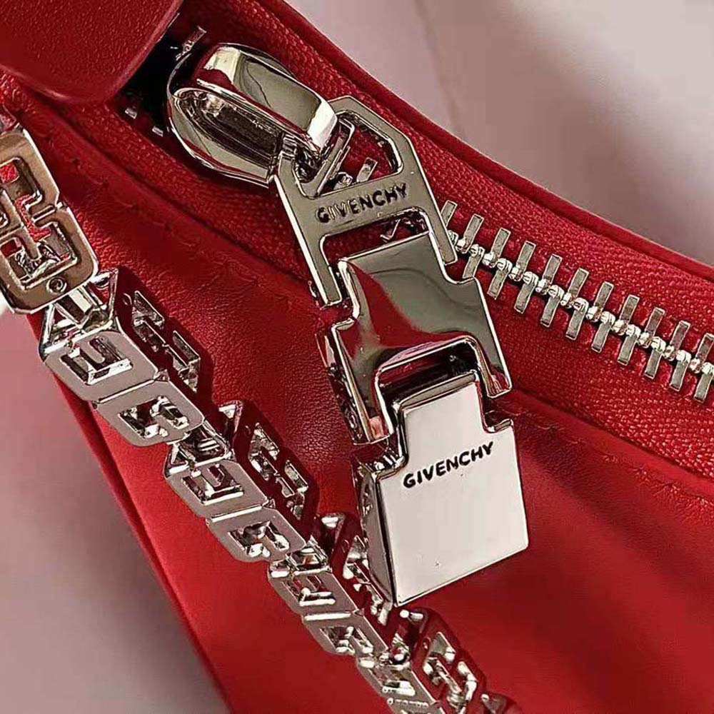 Givenchy Women Small Moon Cut Out Bag in Leather-Red - image 7