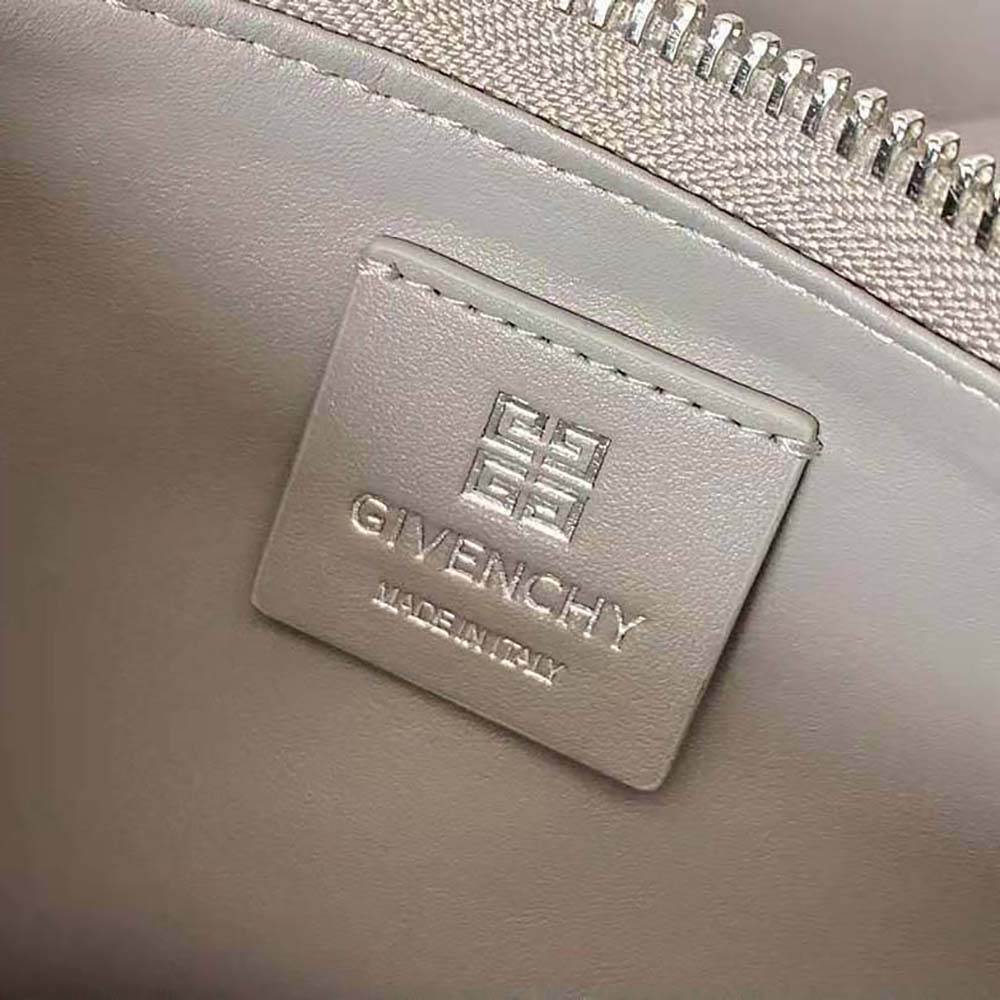 Givenchy Women Small Moon Cut Out Bag in Leather-Silver - image 10