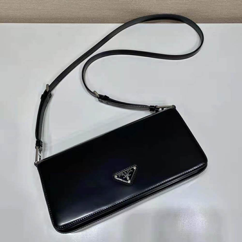 Prada Women Brushed Leather Prada Femme Bag-Black - image 5