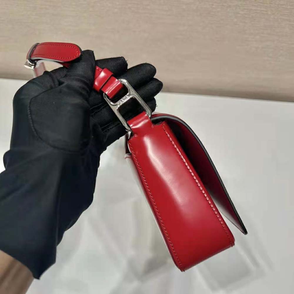 Prada Women Brushed Leather Prada Femme Bag-Red - image 6