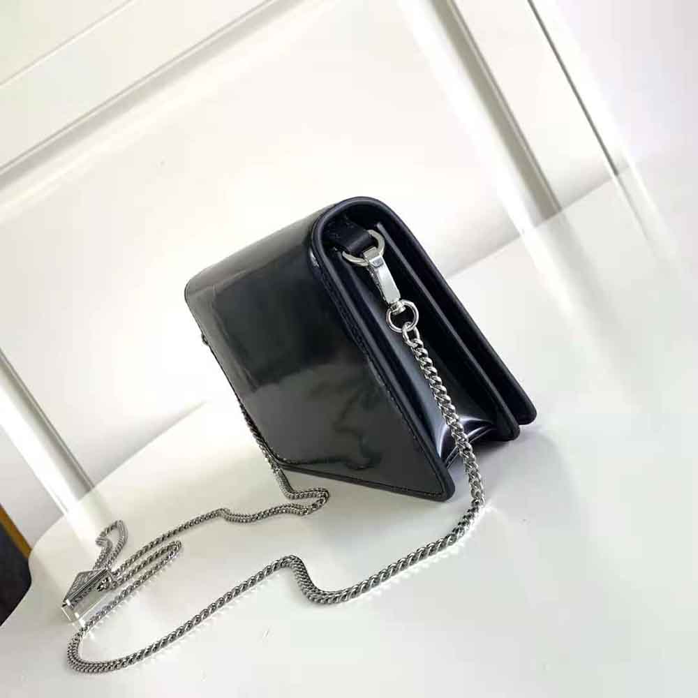 Prada Women Brushed Leather Shoulder Bag-Black - image 4