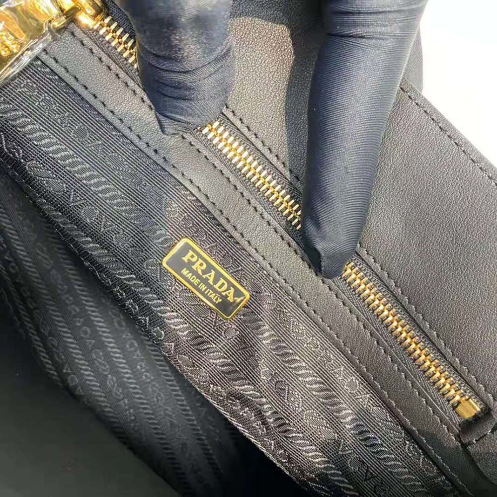 Prada Women Large Saffiano Leather Handbag-Black - image 10