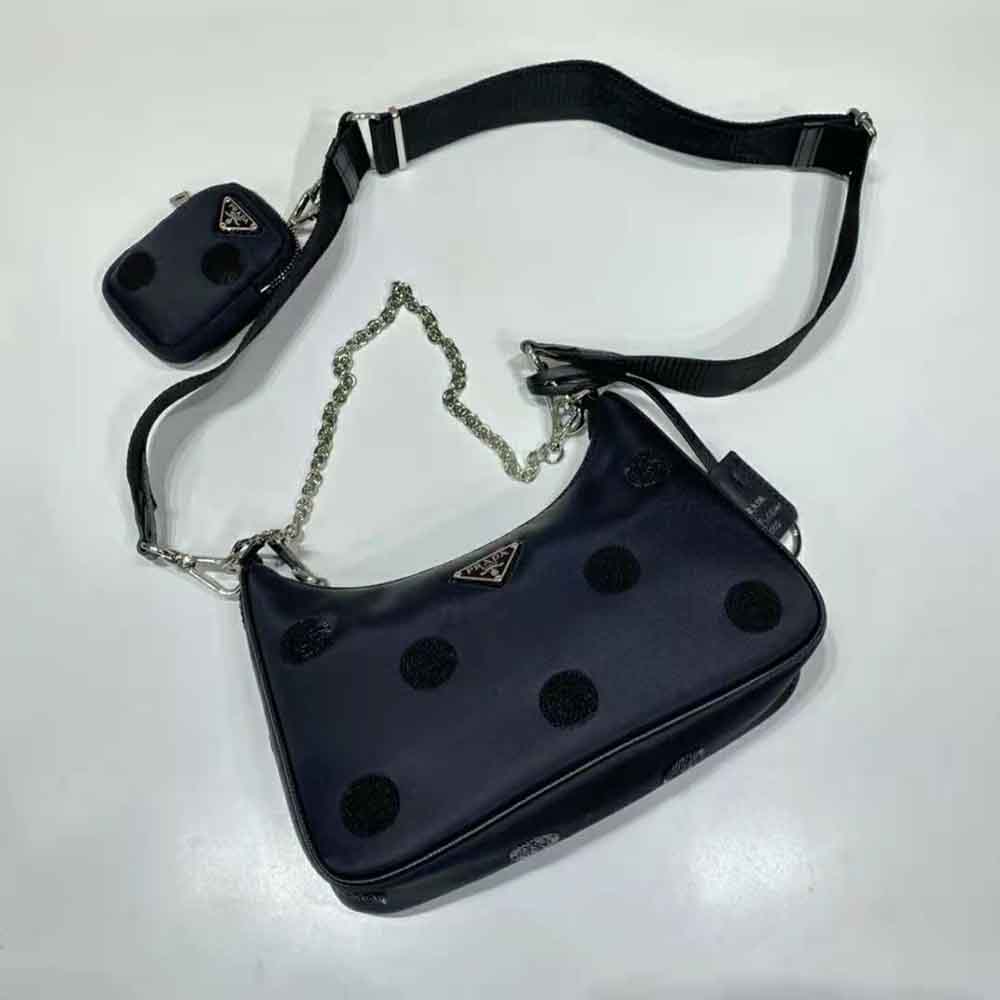 Prada Women Re-Edition 2005 Re-Nylon Polka-Dot Bag - image 6