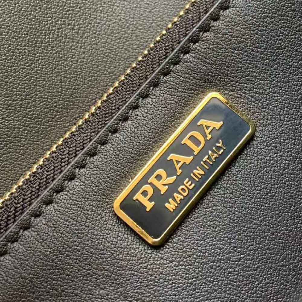 Prada Women Saffiano Leather Shoulder Bag-Black - image 8