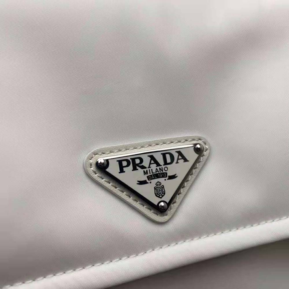 Prada Women Small Padded Re-Nylon Shoulder Bag-White - image 9