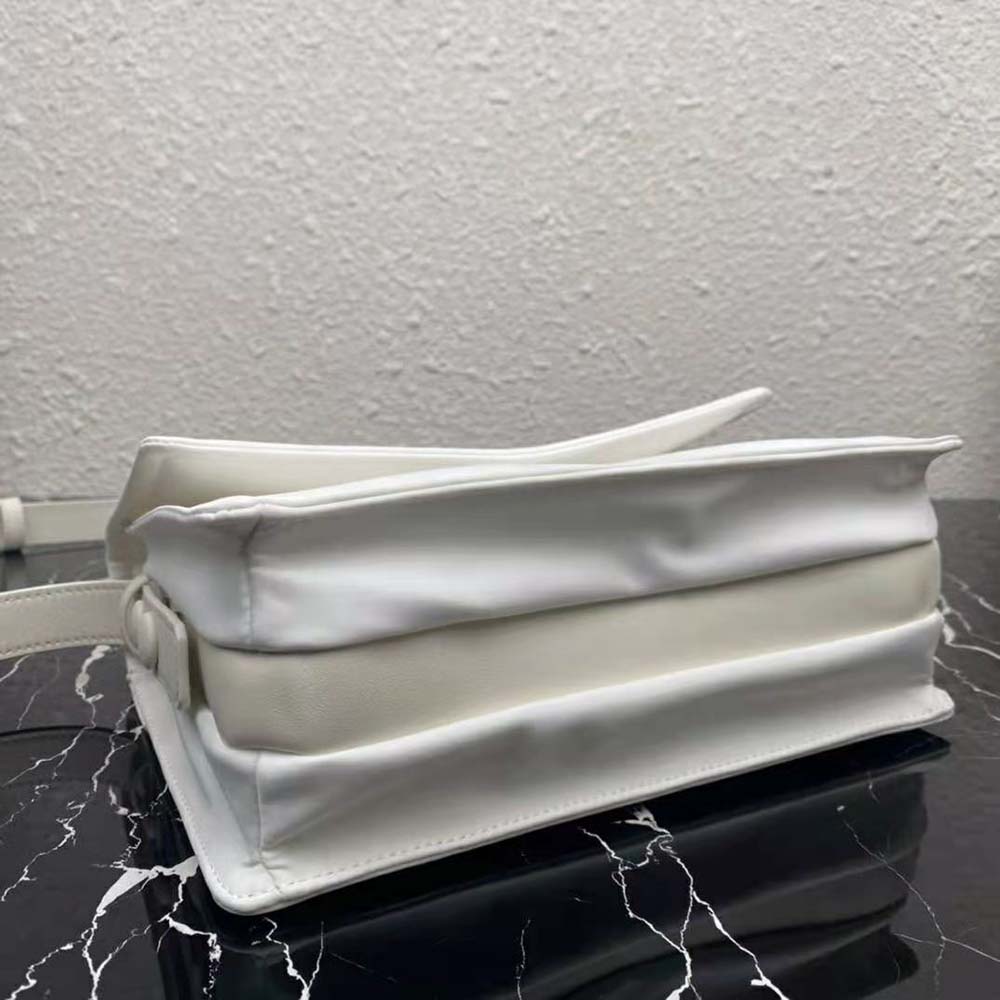Prada Women Small Padded Re-Nylon Shoulder Bag-White - image 7