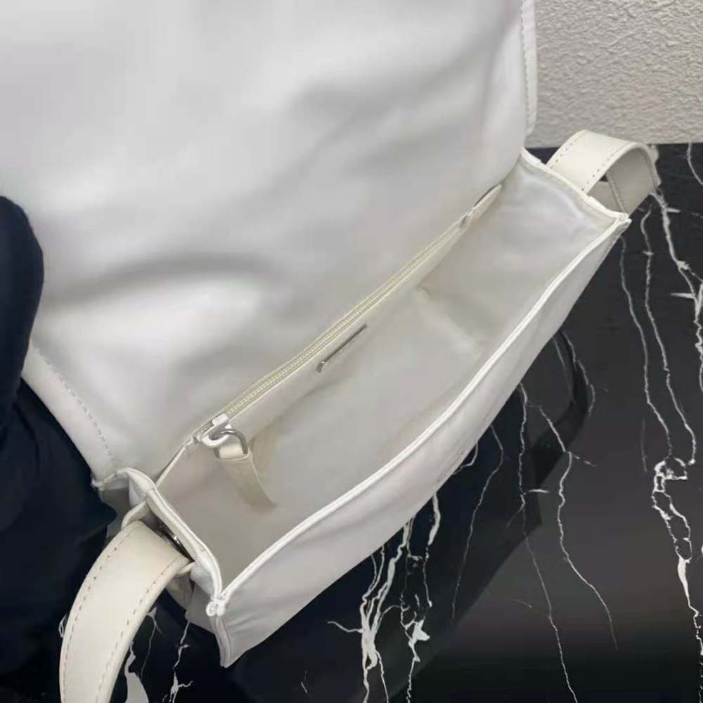 Prada Women Small Padded Re-Nylon Shoulder Bag-White - image 8