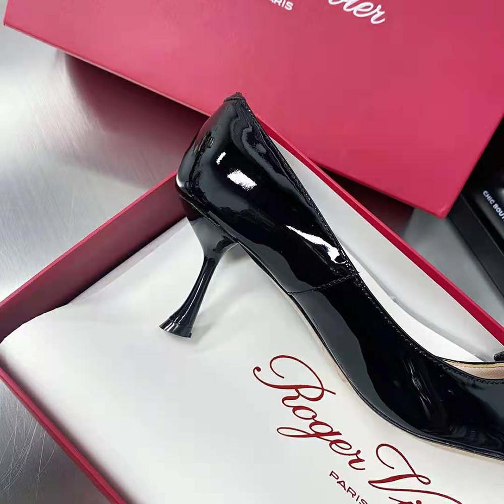Roger Vivier Women Viv In The City Pumps in Patent Leather-Black - image 10