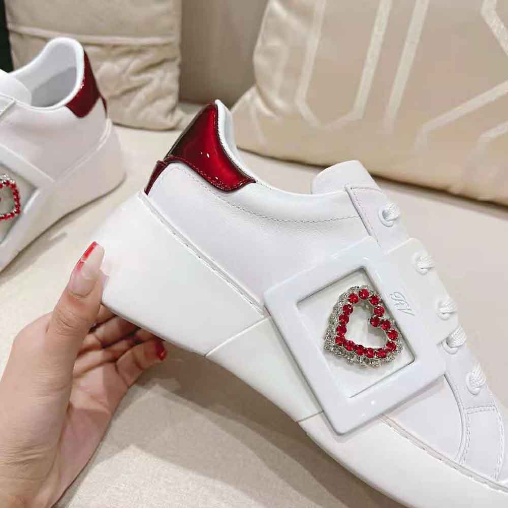 Roger Vivier Women Viv Skate Love Buckle Sneakers in Patent Leather - image 7