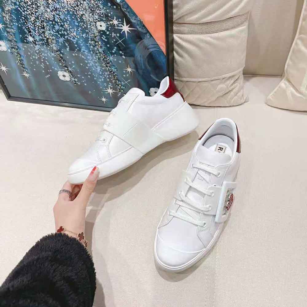 Roger Vivier Women Viv Skate Love Buckle Sneakers in Patent Leather - image 5