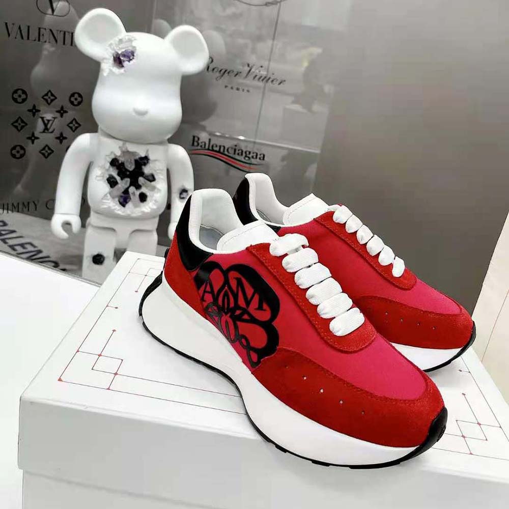 Alexander Mcqueen Unisex Sprint Runner in Lust Red - image 4