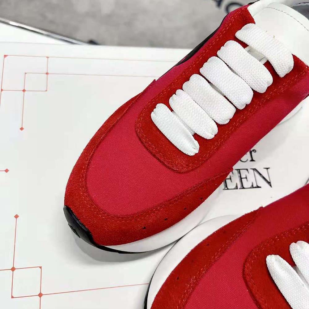 Alexander Mcqueen Unisex Sprint Runner in Lust Red - image 7
