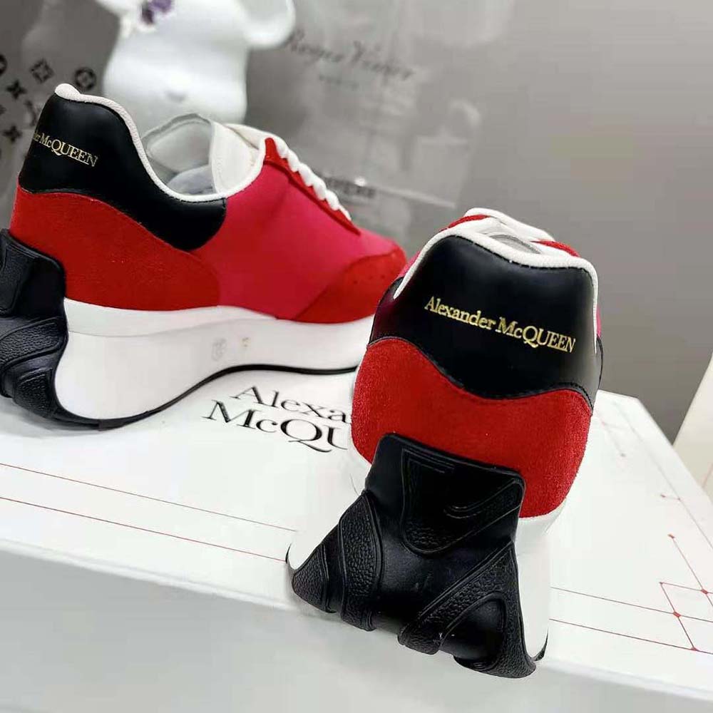 Alexander Mcqueen Unisex Sprint Runner in Lust Red - image 9