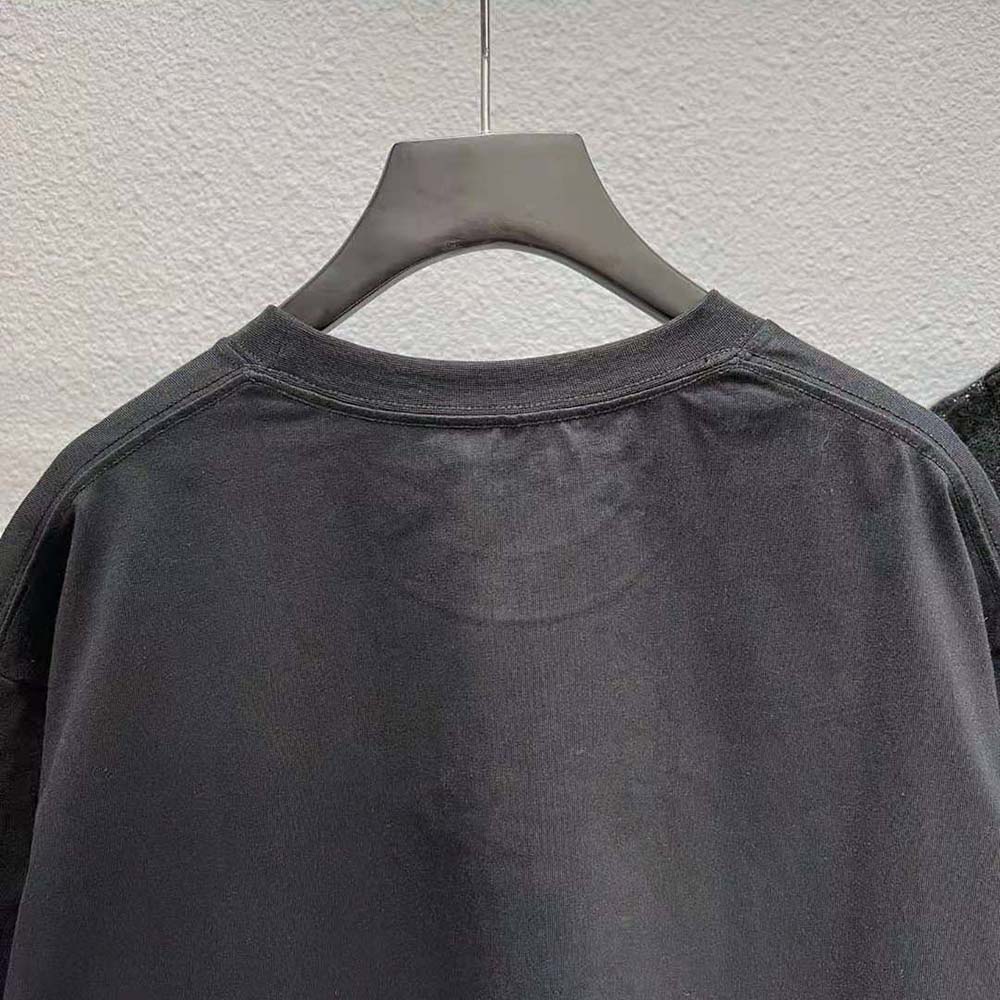 Balenciaga Men Cities Paris T-shirt Medium Fit in Black - image 9