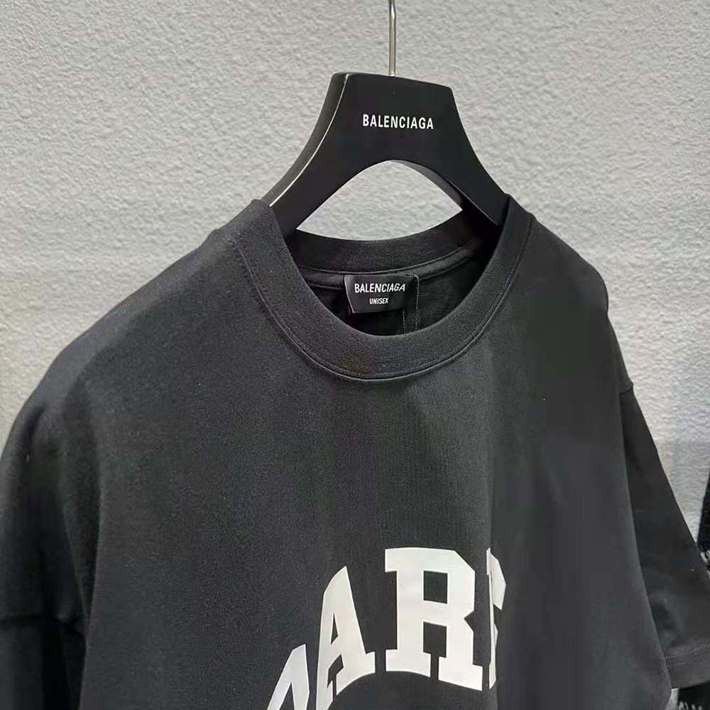 Balenciaga Men Cities Paris T-shirt Medium Fit in Black - image 8