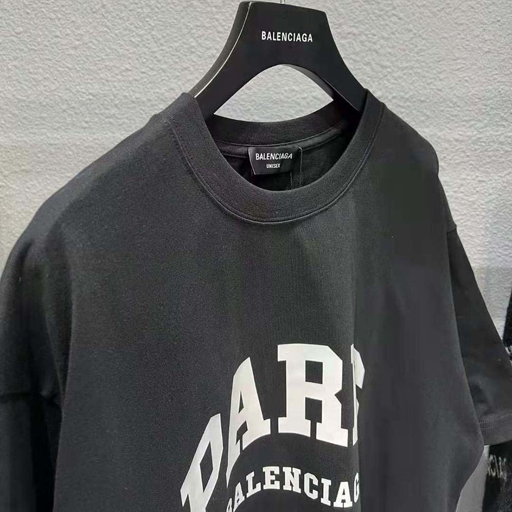 Balenciaga Men Cities Paris T-shirt Medium Fit in Black - image 6