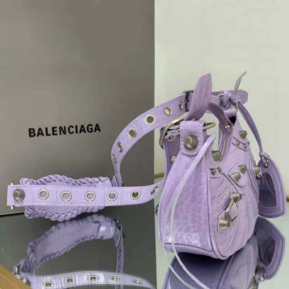 Balenciaga Women Le Cagole XS Shoulder Bag in Purple - image 5