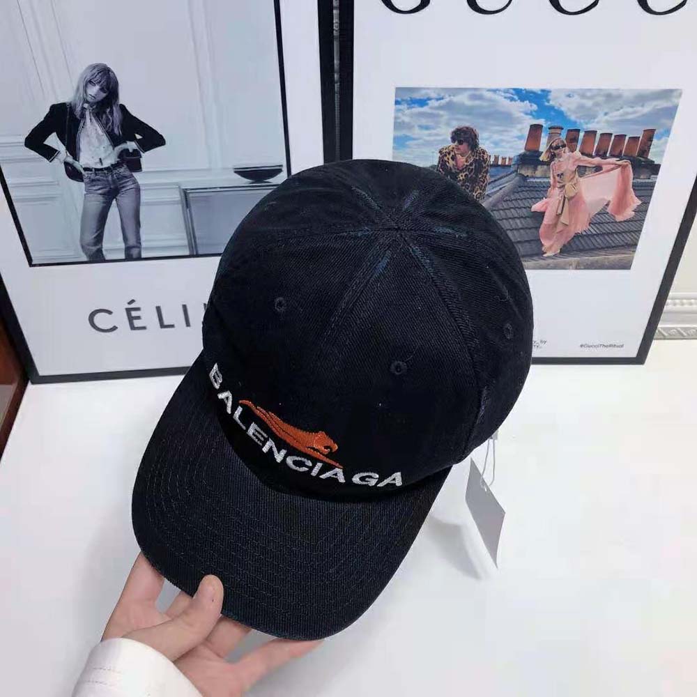 Balenciaga Women Year Of The Tiger Cap in Black and White Cotton Drill - image 6