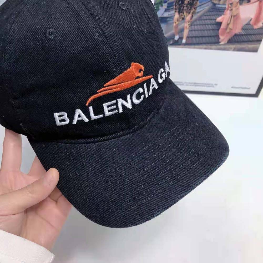 Balenciaga Women Year Of The Tiger Cap in Black and White Cotton Drill - image 9