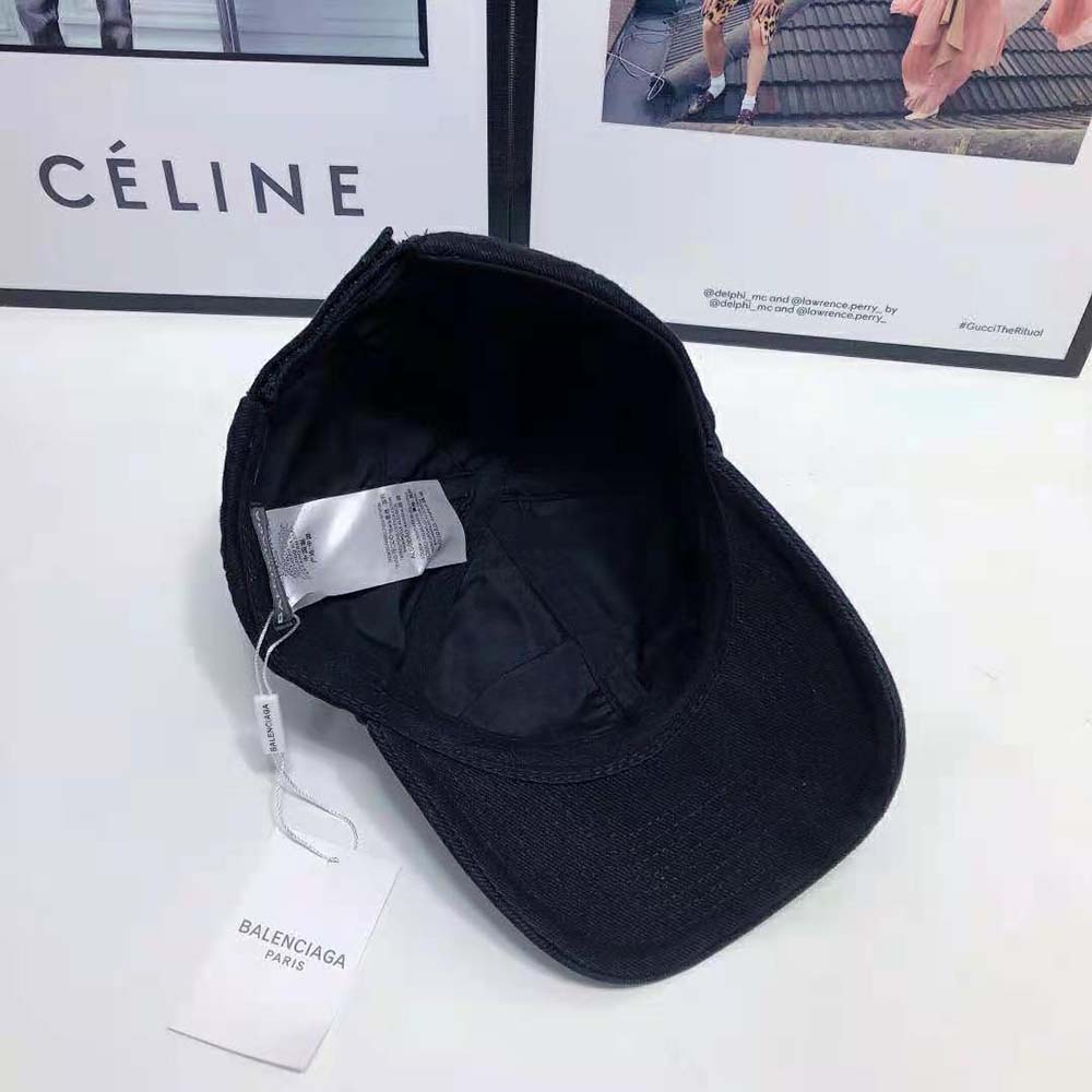 Balenciaga Women Year Of The Tiger Cap in Black and White Cotton Drill - image 8