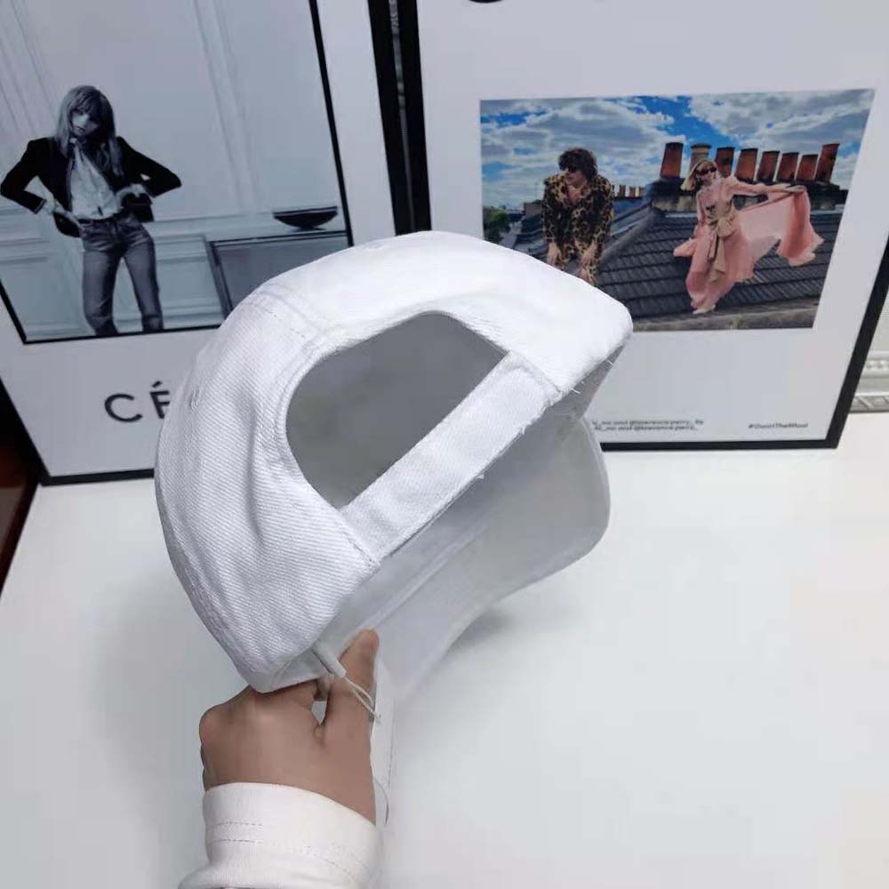 Balenciaga Women Year Of The Tiger Cap in White and Black Cotton Drill - image 6