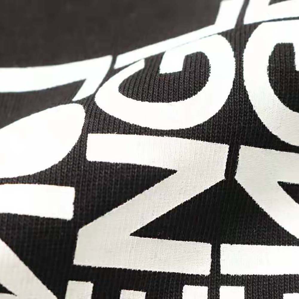 Burberry Men Logo Print Cotton Oversized T-shirt-Black - image 6