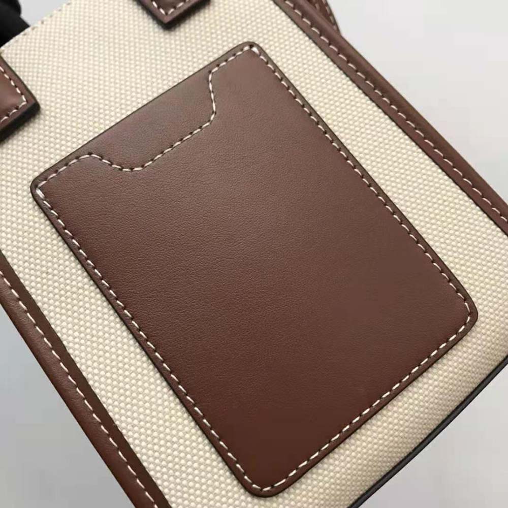 Burberry Women Micro Monogram Motif Canvas and Leather Tote - image 10