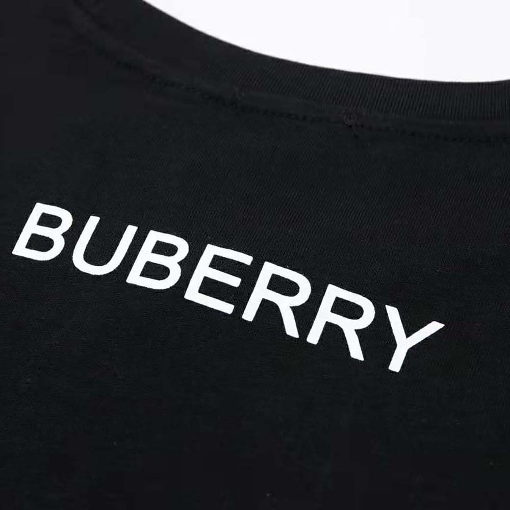 Burberry Men Monster Graphic Print Cotton Oversized T-shirt-Black - image 6
