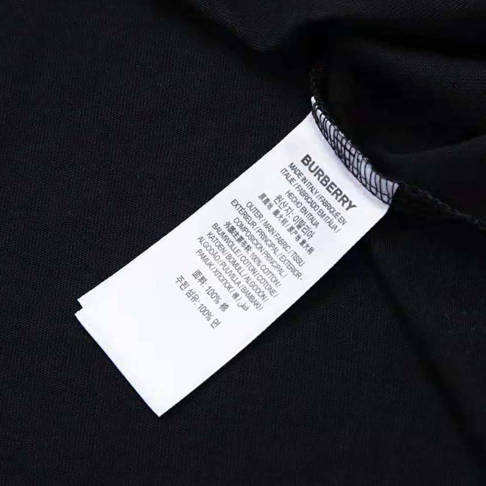 Burberry Men Monster Graphic Print Cotton Oversized T-shirt-Black - image 10