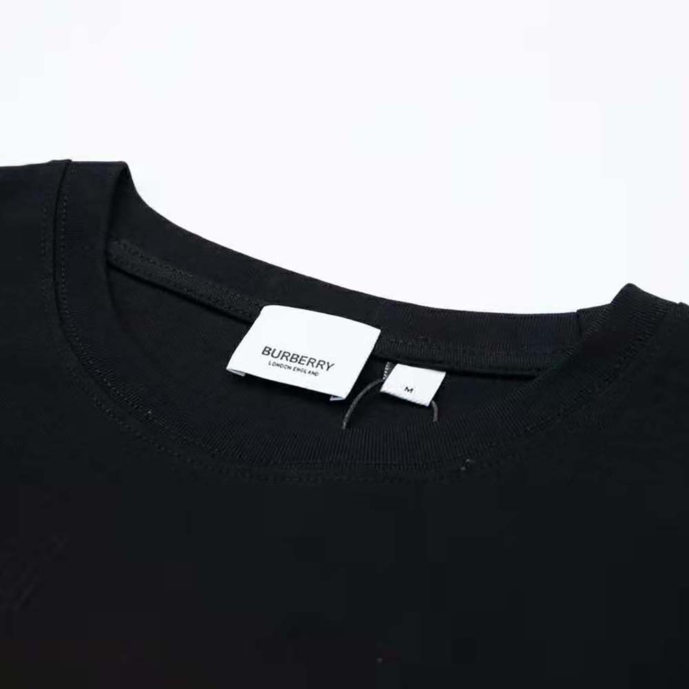 Burberry Men Monster Graphic Print Cotton Oversized T-shirt-Black - image 7